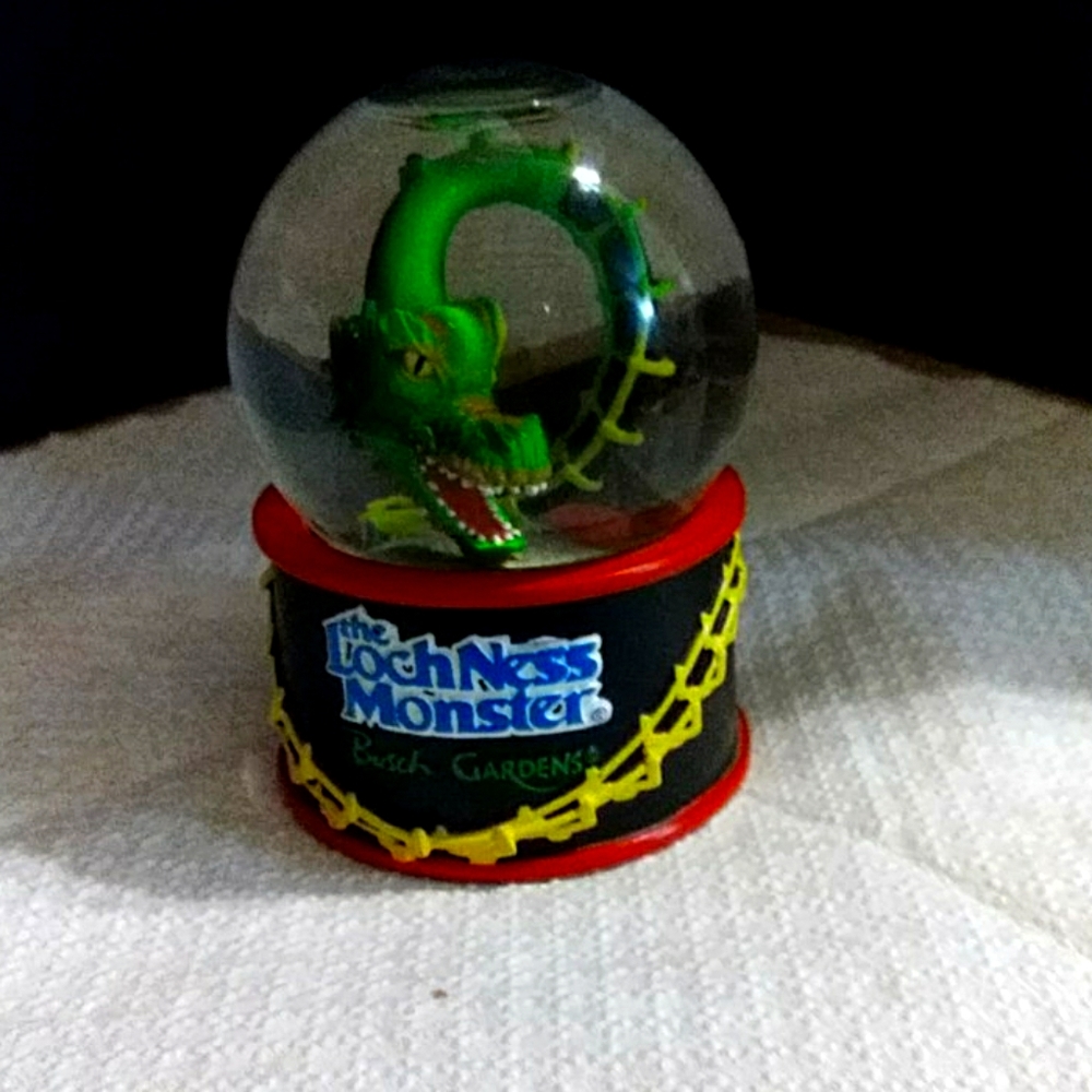 LOCKNESS MONSTER Snow globe bush garden dragon